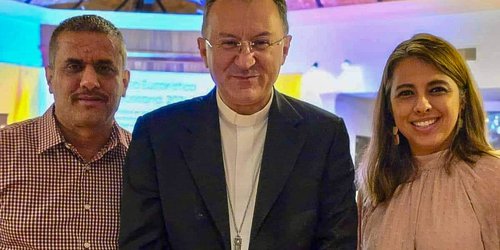 Alcalde de Tamasopo y su esposa se reunieron con representante del Papa en México