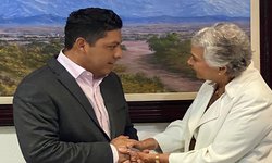 Olga Sánchez Cordero y Ricardo Gallardo Cardona acuerdan trabajar por SLP