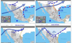 Una circulación anticiclónica generará ambiente estable y escaso potencial de lluvia durante la semana en San Luis Potosí