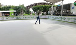 Todo listo para la pista de hielo en Rioverde este miércoles